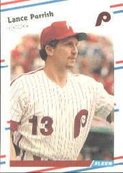 1988 Fleer Baseball Cards      310     Lance Parrish